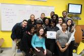 IMG: A group of students from the Digital Connector program in Trenton, N.J.