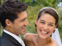 Photo: Bride and groom