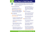 Provides Tips on applying for SNAP benefits in English