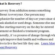 What is Recovery? text box.