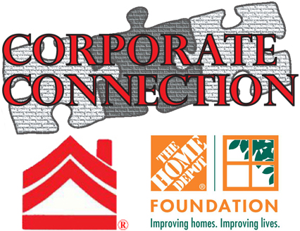 Corporate Connection logo with NCHV and The Home Depot Foundation