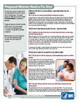 Pregnant women and the flu shot fact sheet.