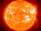 Photo of the Sun taken by the SOHO spacecraft.