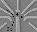 Image of a sample used to trap single electrons.