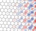 Image of a blue/red pattern on a hexagonal overlay.