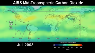 AIRS Carbon Dioxide from July 17, 2003