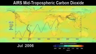 AIRS Carbon Dioxide from July 17, 2006