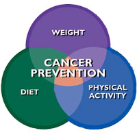 diet, weight, and physical activity combine for cancer prevention