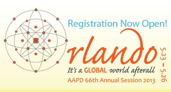 Online Registration is Now Open for the AAPD 66th Annual Session, May 23-26, 2013