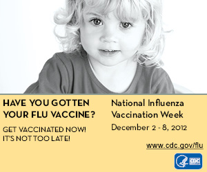 Have you gotten your flu vaccine? It's not too late! It's National Influenza Vaccination Week.