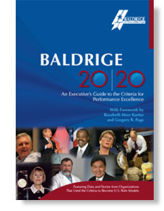 Baldrige 20/20 cover of book.