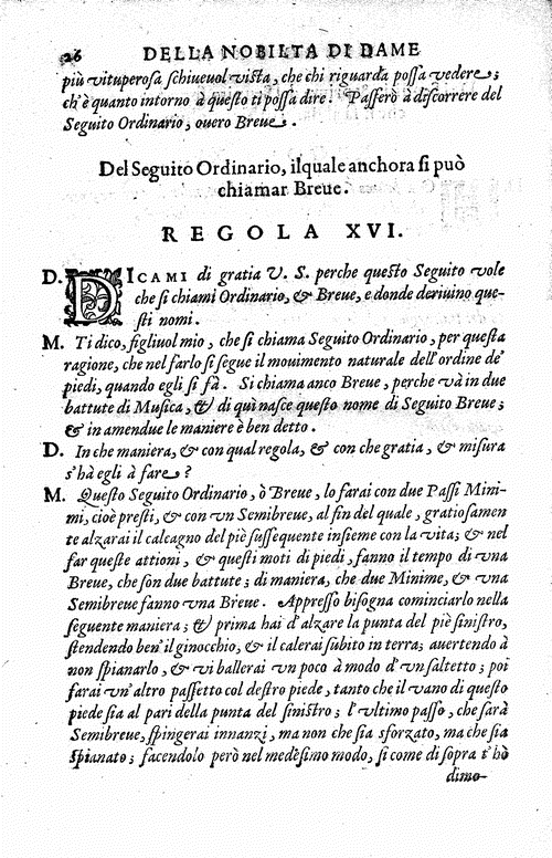 Page 26 of 370, Nobiltà di dame del sr. Fabritio Caroso da 