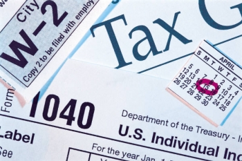 Image of tax forms