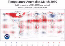 Temperature anomolies map. Click for larger image.