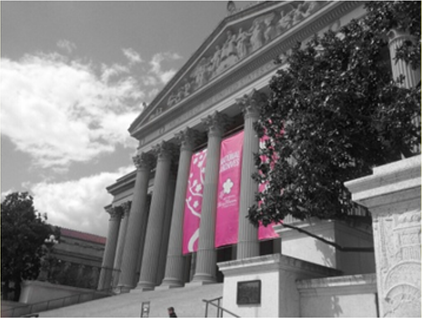 National Archives in black and white