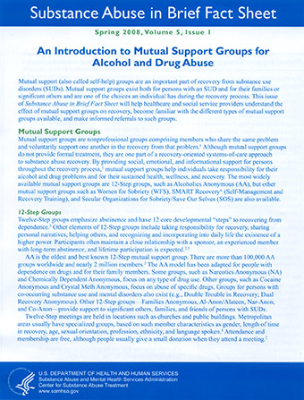 An Introduction to Mutual Support Groups for Alcohol and Drug Abuse
