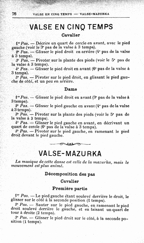 Page 76 of 287, Traité de la danse; seul guide complet