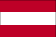 Flag of Austria is three equal horizontal bands of red at top, white, and red. 2003.