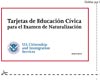 Civics Flash Cards (White) - Cut-out (Spanish)