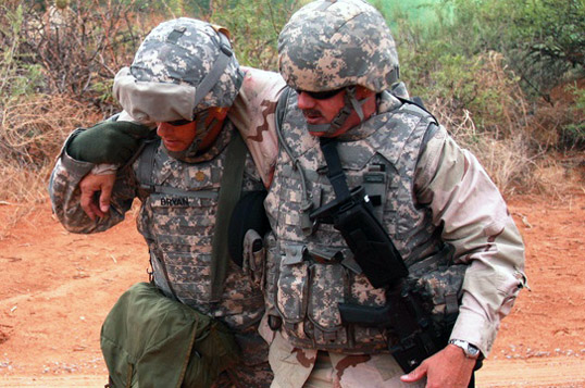 Photo: Two Soldiers in field gear