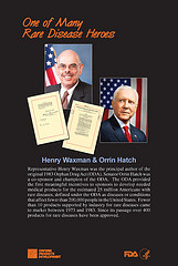 5) Henry Waxman & Orrin Hatch - Author and cosponsors of the Orphan Drug Act (ODA)