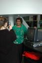 IMG: A graduate at Lorain County Community College picks up her new PC
