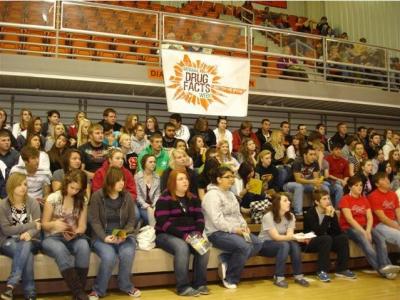 Group of teens at a National Drug Facts Week event