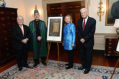 Secretary of State Hillary Clinton and guests