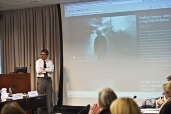 Benedict Carey (Speaker) at February 2012 Alliance meeting