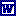 MS word icon: Blue W letter on a blue square