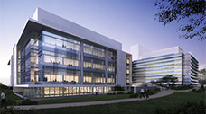 Rendering of the Porter Neuroscience Research Center Phase II, North view.