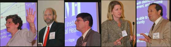 Alliance Speakers (L to R): Dr. Leibenluft, Dr. Giedd, Dr. Heinssen, Dr. Jaycox, Dr. Regier
