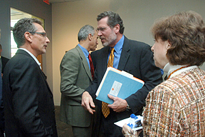 Linda Birnbaum, Ph.D., and NCTR Director William Slikker Jr., Ph.D.