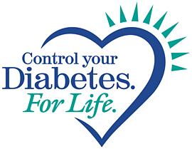 Control Your Diabetes. For Life. Campaign logo