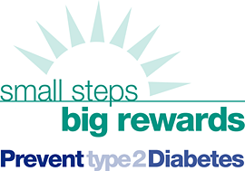 Small Steps. Big Rewards. Prevent type 2 Diabetes. Campaign logo