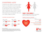Heart Disease Risk Factor Infographic: High Cholesterol.