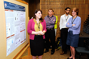 Graduate student presenting at the Human Genes and the Environment Research Training Program