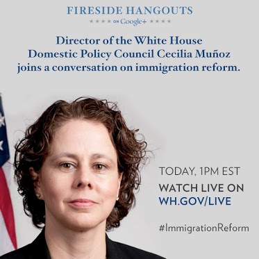 Today at 1:00 p.m. ET, Cecilia Muñoz, Director of the White House Domestic Policy Council, joins a Google...