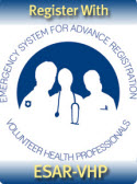 Register with Emergency System
for Advance Registration of
Volunteer Health Professionals