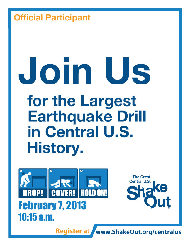 Poster Image: Join Us for the Largest Earthquake Drill in U.S. History