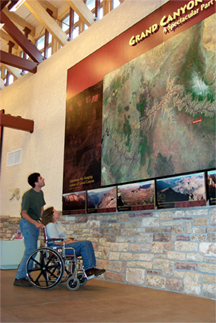 Accessible display at Grand Canyon National Park