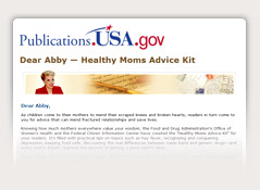 Order a Free Healthy Moms Advice Kit