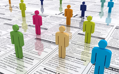 image of people figures on top a job listing