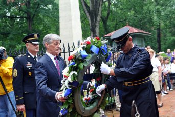 238th Army Birthday Wreath Laying and Purple Heart