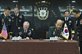 U.S. Army Gen. Martin E. Dempsey, left, chairman of the Joint Chiefs of Staff, and South Korean chairman of the Joint Chiefs of Staff Gen. Jung Seung-jo sign updated security agreements after the 38th Military Committee Meeting in Seoul, South Korea, Sept. 30, 2013. DOD photo by U.S. Navy Petty Officer 1st Class Daniel Hinton 