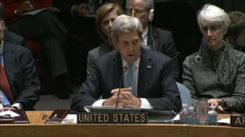 Secretary Kerry before the UN Security Council