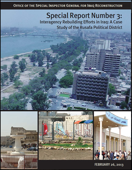 Iraq Reconstruction Special Report