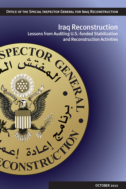 Cover for the Lessons from Auditing U.S.-funded Stabilization and Reconstruction Activities