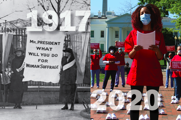 100 Years of Political Spectacle: Women, Political Protest, and the White House