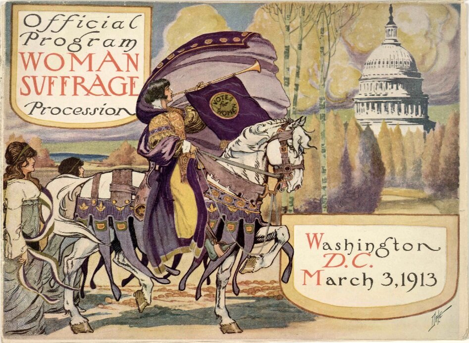 Official Program of the 1913 Suffrage Parade   (Library of Congress)